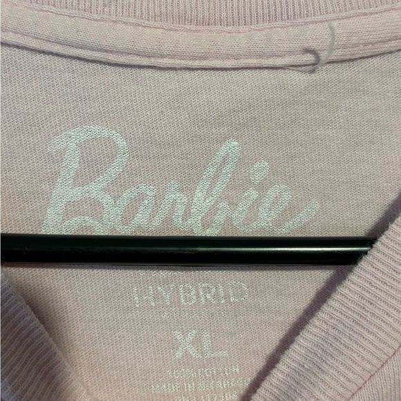 Barbie Pink Born To Shine Short Sleeve  Tee Shirt Size XL Logo - Picture 5 of 6